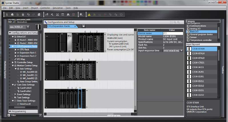Software Sysmac Studio